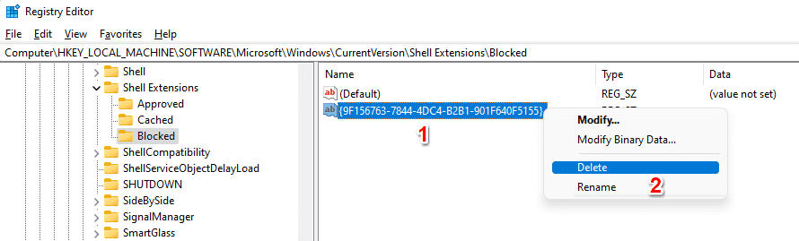 删除“在Windows终端中打开”选项